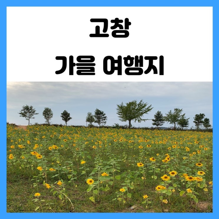 고창 당일치기 가을 여행지 가볼만한 곳 3코스 소개해요