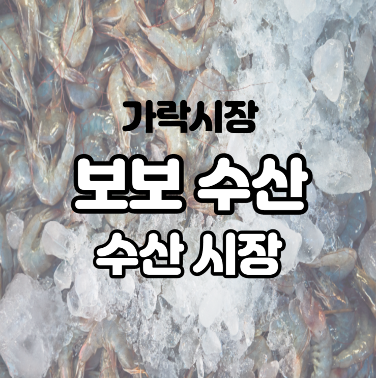 서비스 좋고 친절했던 가락시장역 수산 시장 보보 수산 추천!