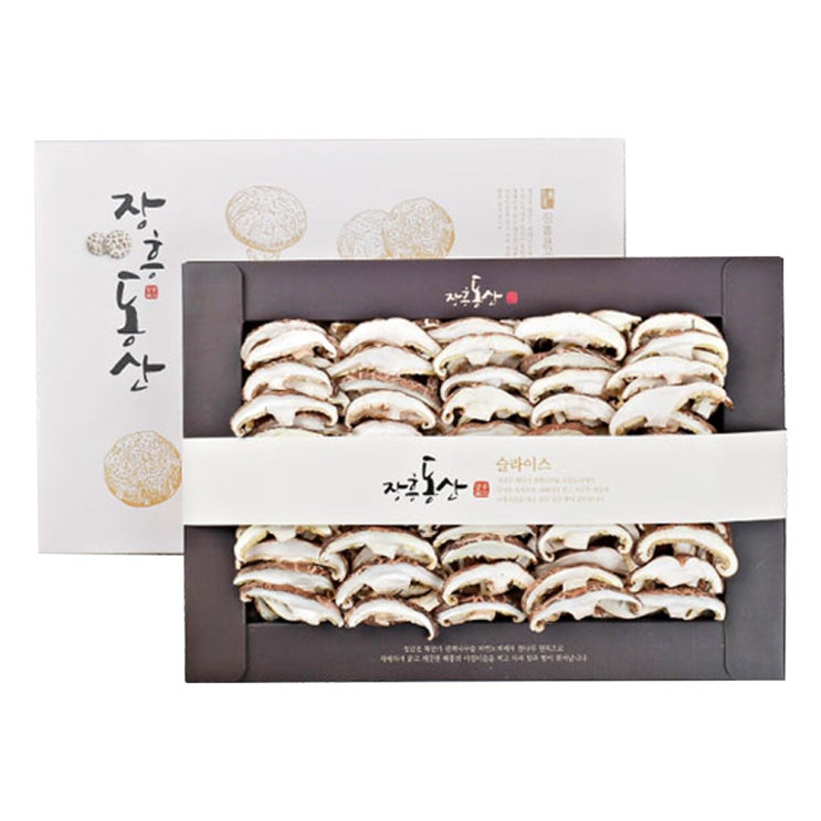  장흥 표고버섯 선물세트 슬라이스 200g + 종이백, 1세트