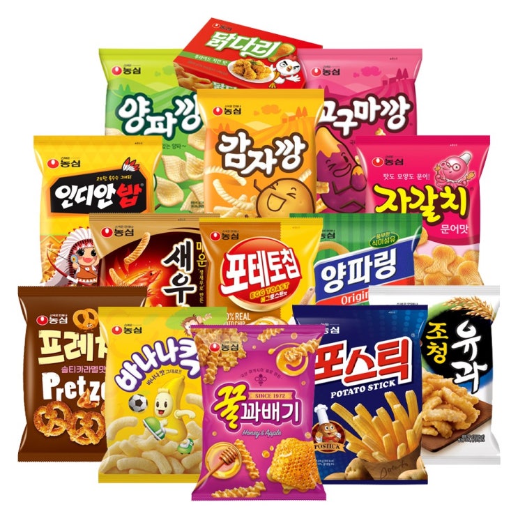  농심 대표스낵 14종 인기 세트