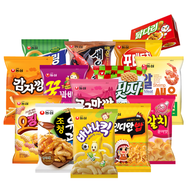 농심 대표스낵 14종 인기 세트
