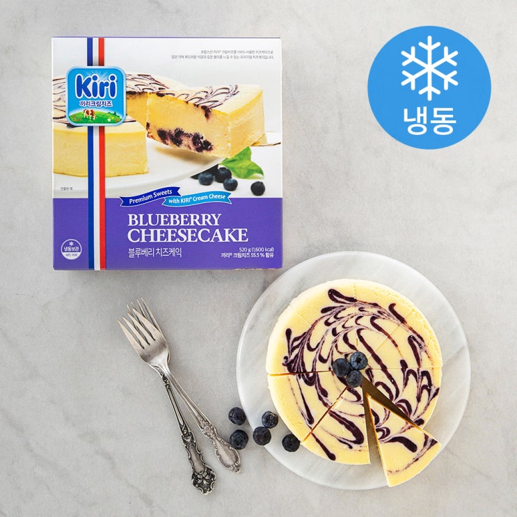  끼리 홀 치즈케익 블루베리 (냉동), 520g, 1개