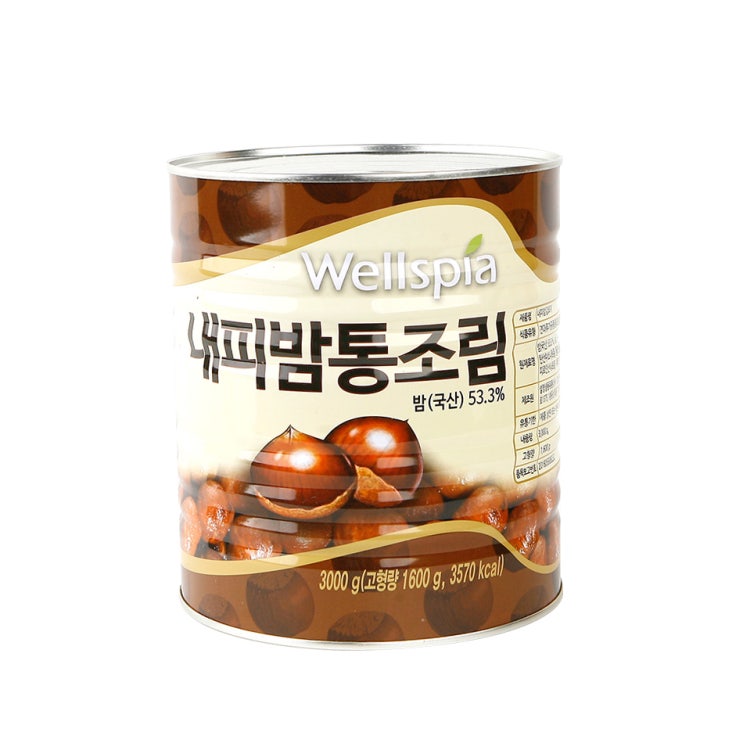  웰스피아 내피밤 통조림, 3kg, 1개