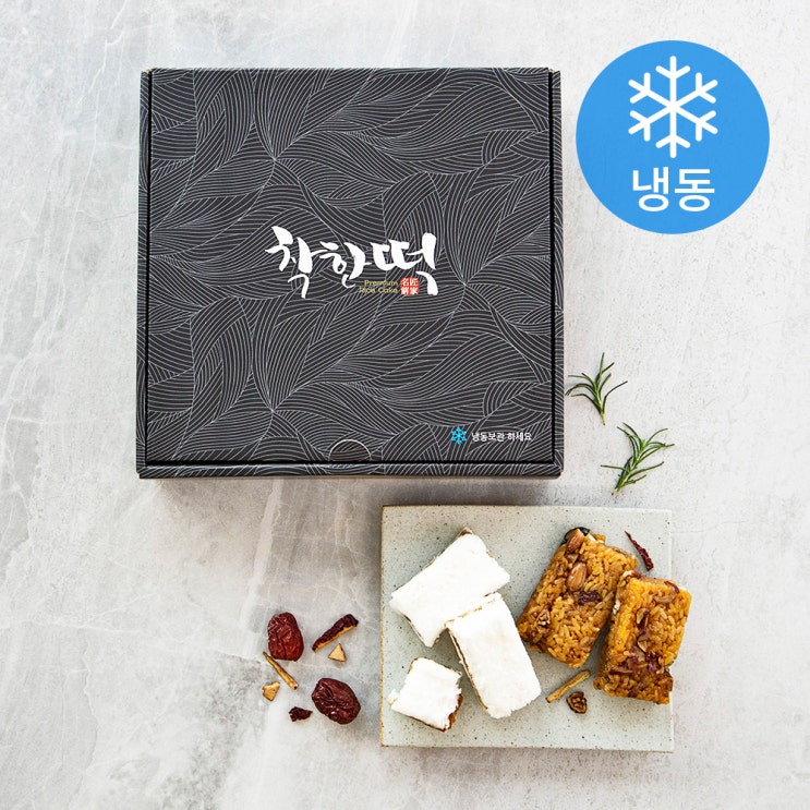  착한떡 꿀백설기 45g x 15개 + 약식 60g x 15개 (냉동), 1세트