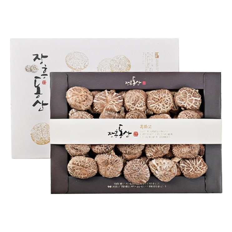  장흥 표고버섯 선물세트 흑화고 300g + 보자기, 1세트