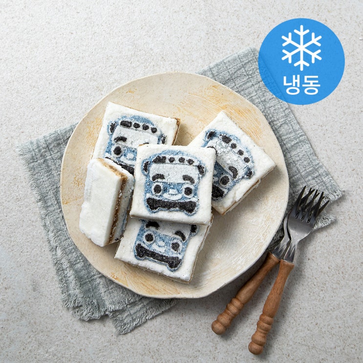  착한떡 달콤한 타요 우유백설기 (냉동), 90g, 6개
