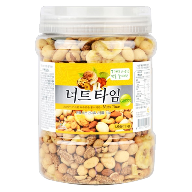  투데이넛 너트타임 그린, 1kg, 1개