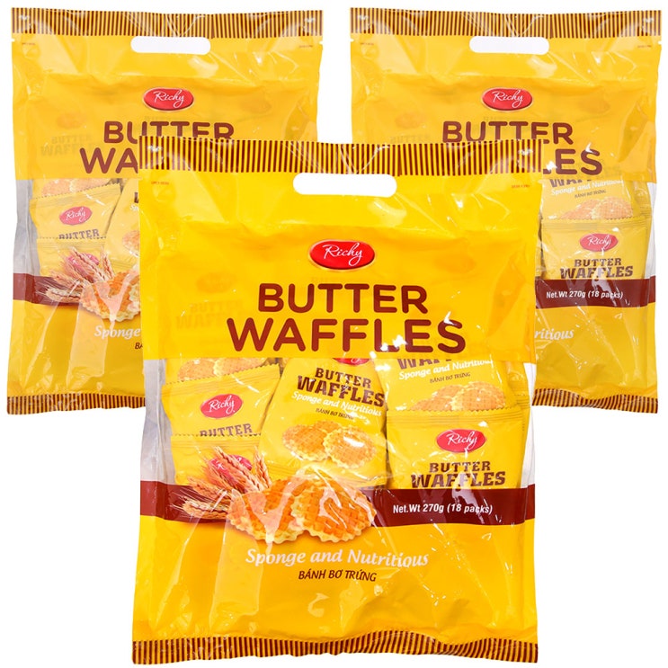  리치 에그버터 와플 18p, 270g, 3개입