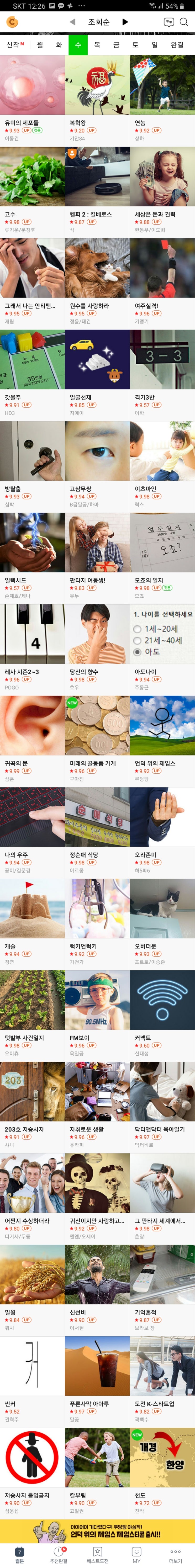  [20200401]네이버웹툰 만화리스트 만우절 특집ㅋㅋ