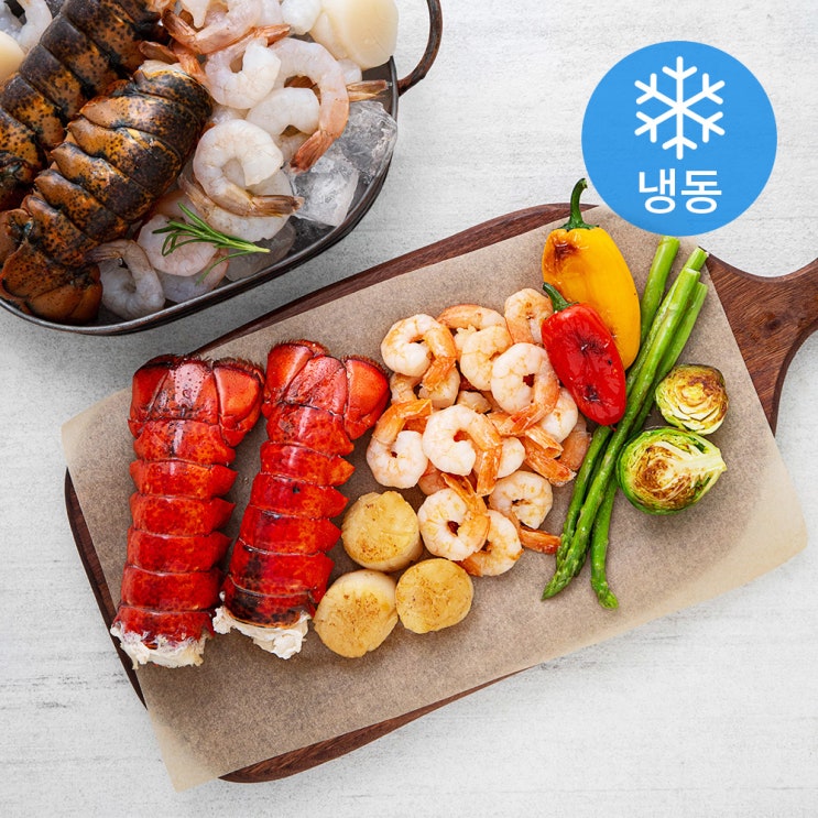  만복수산 스테이크용 해산물 세트 (냉동), 600g, 1세트