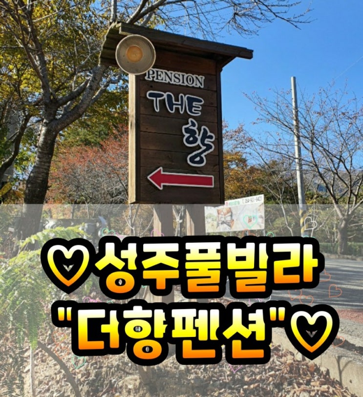  성주 풀빌라 독채펜션 : 더향펜션 밤하늘 별 보이는 펜션
