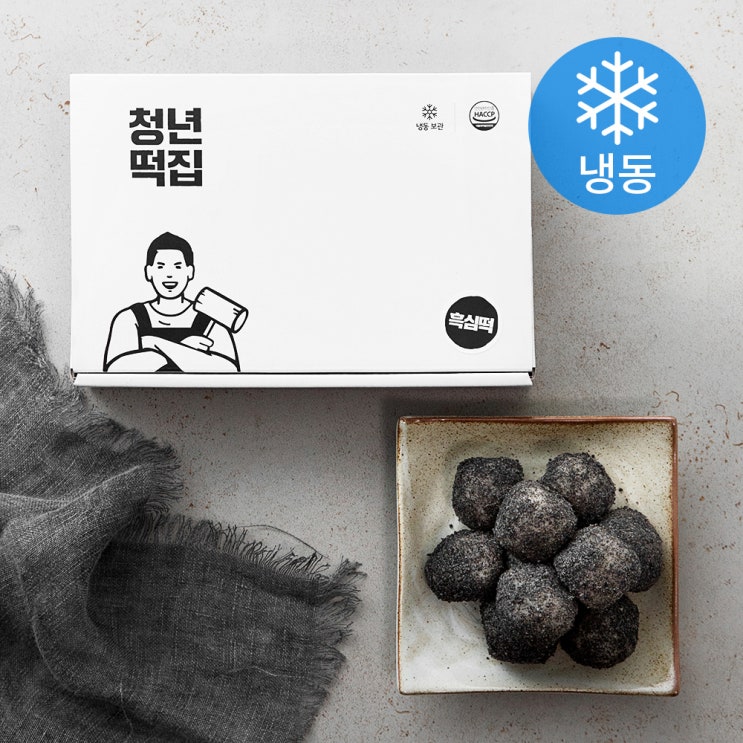  청년떡집 흑심떡 (냉동), 25g, 24개