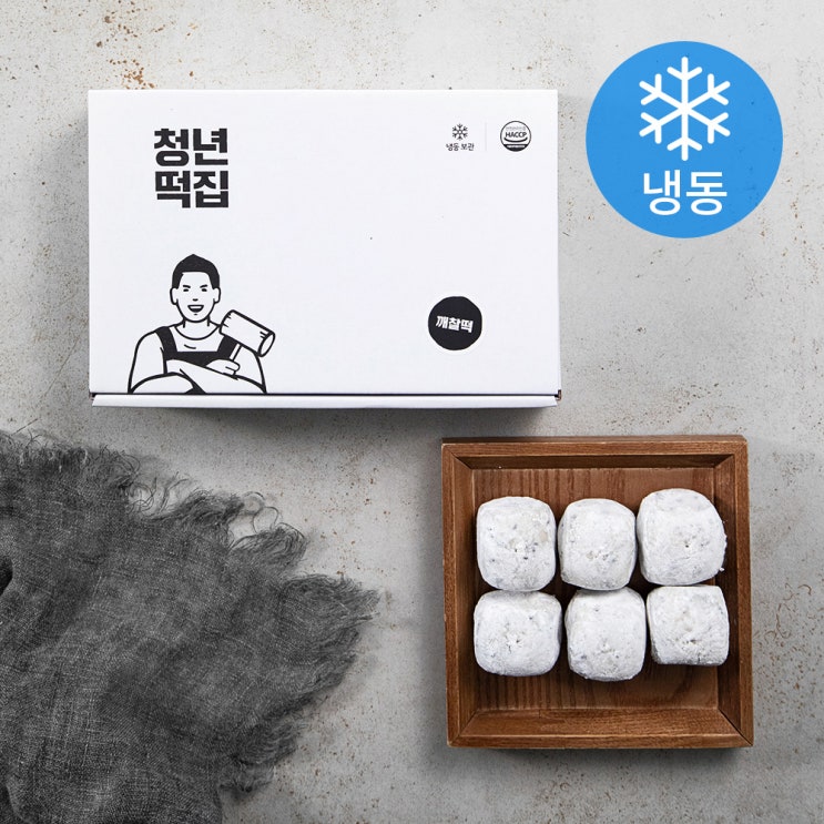  청년떡집 깨찰떡 24개입 (냉동), 960g, 1개