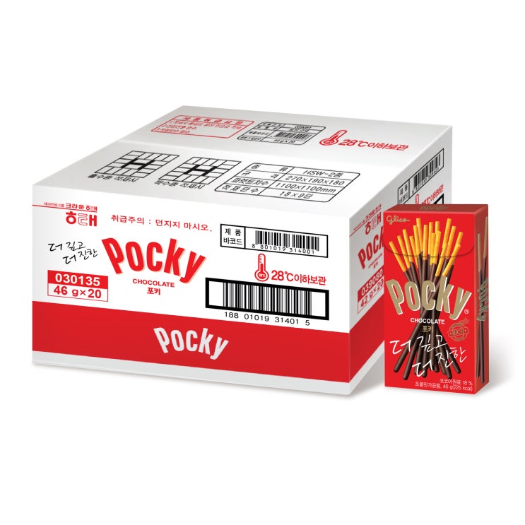  포키 막대과자, 46g, 20개입