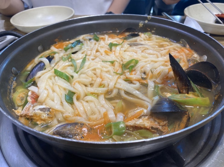  [거제] 충무김밥,해물칼국수 : 외도-해금강, 구조라 터미널 근처 아침식사