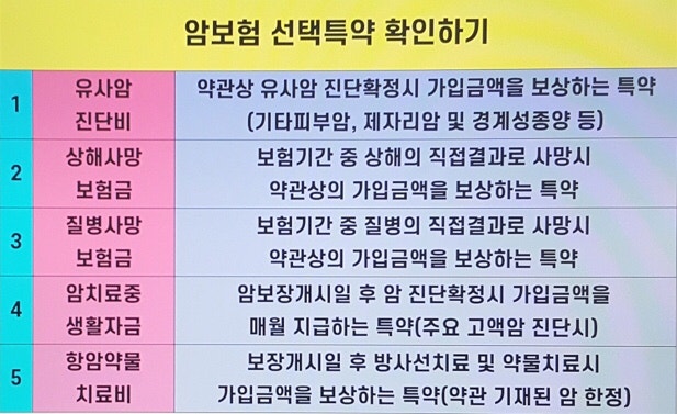 한화생명 상품 생명보험 문의 제일생명 보장내용 자세히 보기 7