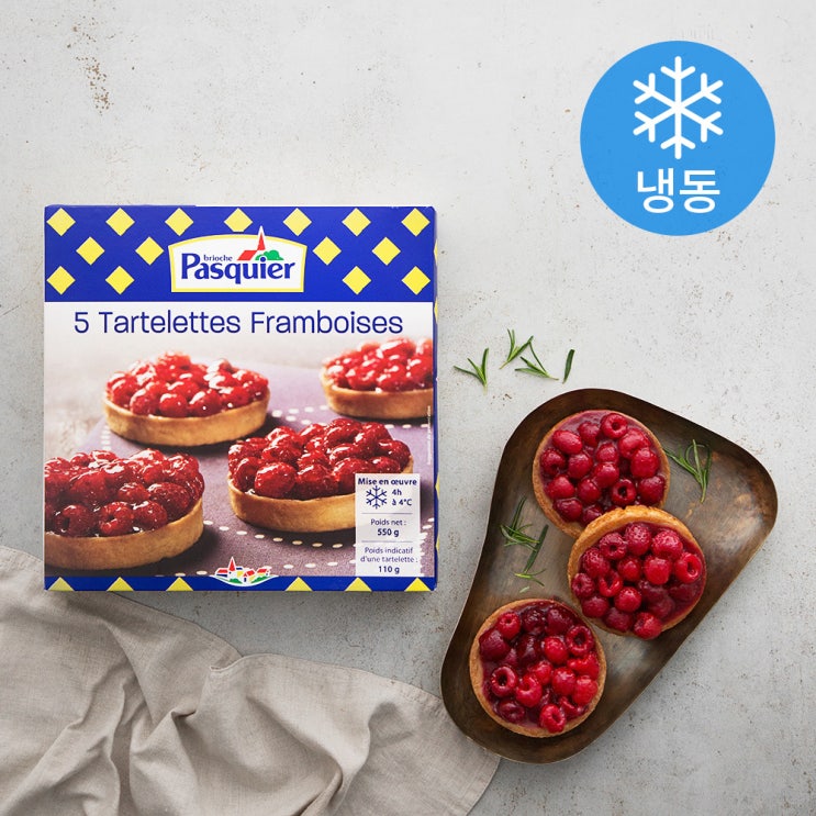  파스키에 라즈베리 타르트 5개입 (냉동), 550g, 1개