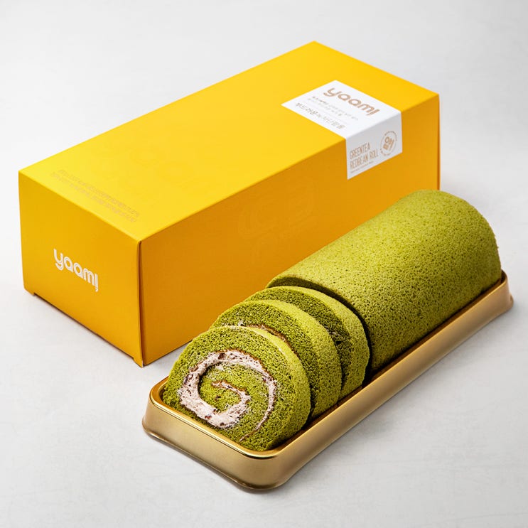  얌!(YAAM!) 부드러운 녹차단팥 롤케익, 430g, 1개