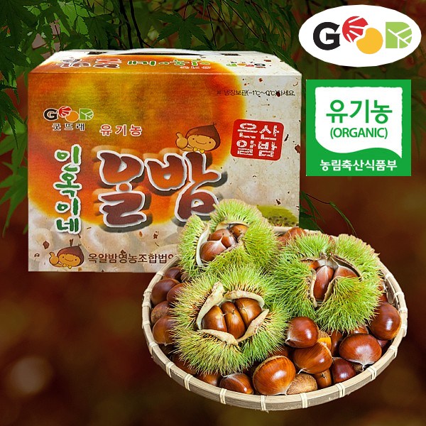  우리네농산물 유기농 2020년 햇밤 밤 굿뜨래, 1박스, 대2kg