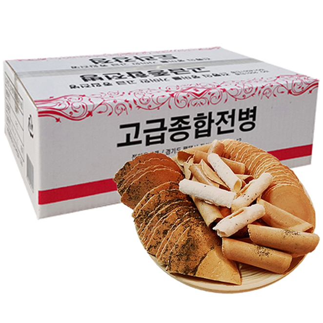  정다운식품 추억의 옛날과자 고급 종합 전병, 800g, 1개