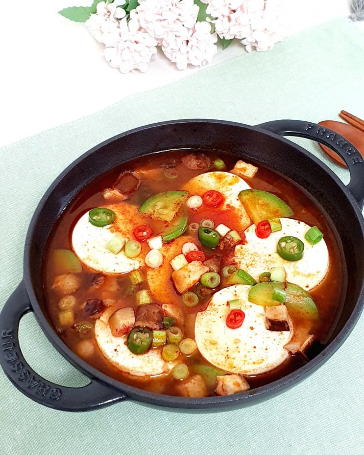  순두부찌개 ~ 쉽고 맛있게 끓이는법