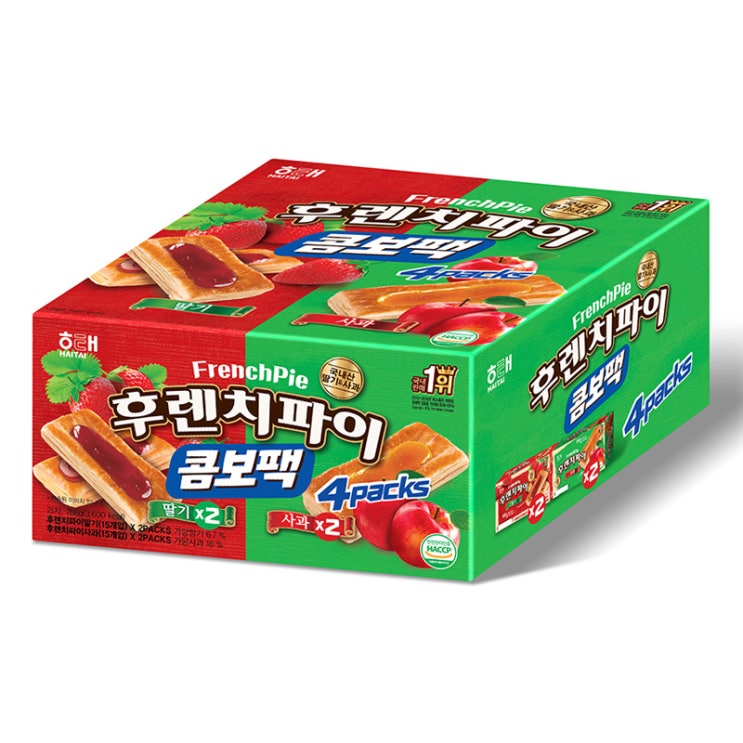  해태제과 후렌치파이 콤보팩, 768g, 1개
