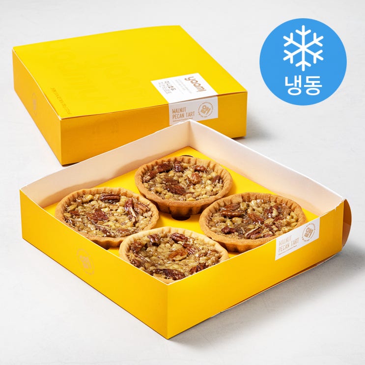  얌!(YAAM!) 호두피칸 타르트 (냉동), 70g, 4개