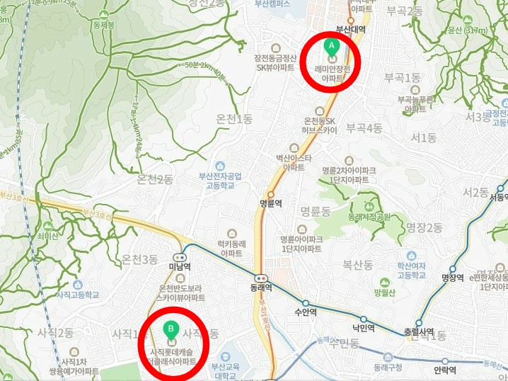  부산 금정구, 동래구 대장 단지 임장 후기 【장전 래미안, 사직 롯데캐슬더클래식】
