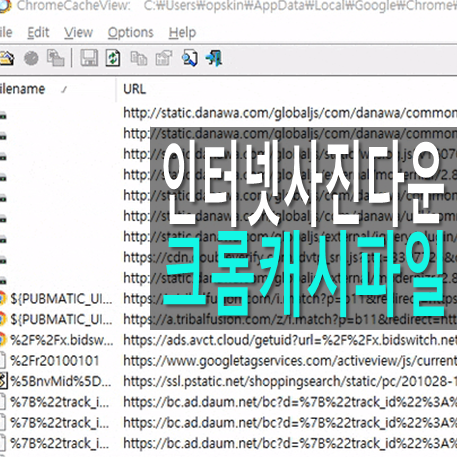  크롬(Chrome) 사이트(캐시) 이미지 저장 방법 및 이용 팁
