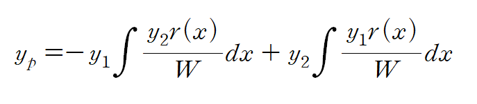  2.10-1 Nonhomogeneous ODEs : 매개변수법(Method of Variation of Parameters)