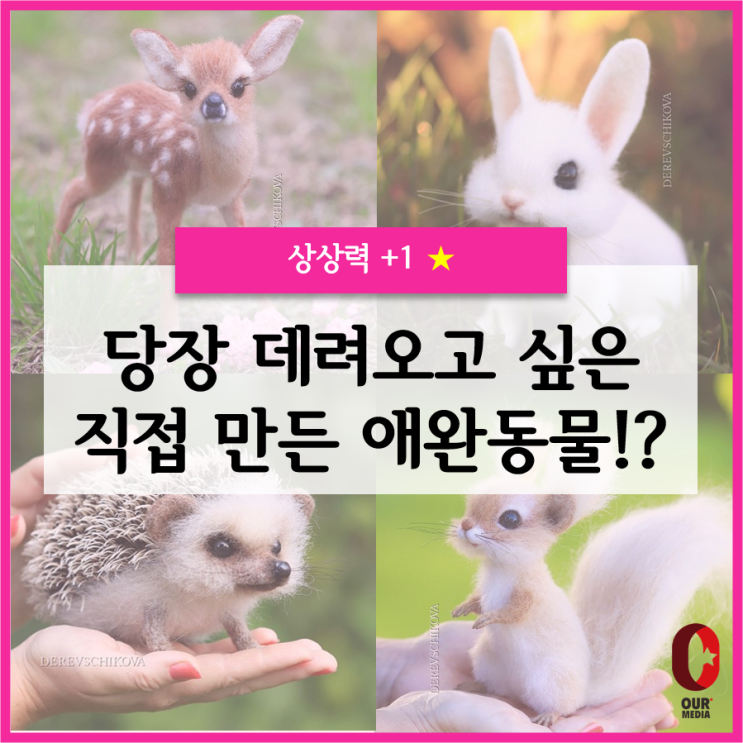  [상상력+1] 손으로 만드는 애완동물!? 신기하고 귀여운 양모펠트의 세계