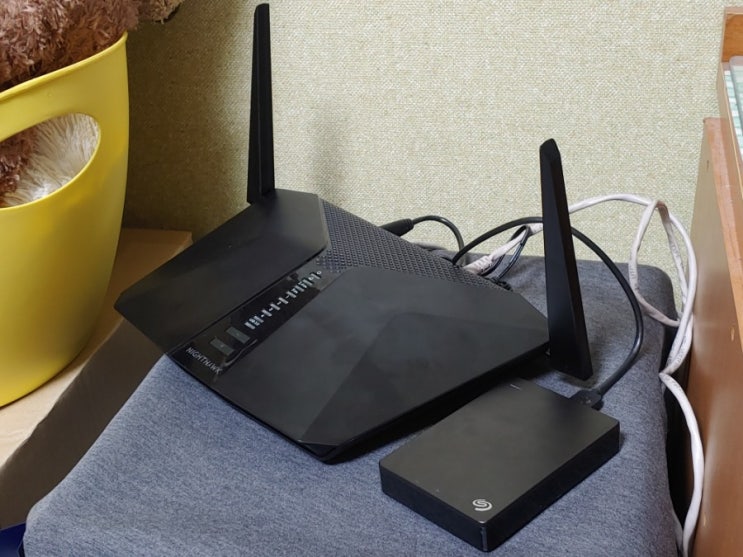 Wi-Fi 6 지원 와이파이 공유기 넷기어 RAX40 개봉 및 네트워크 드라이브 사용기