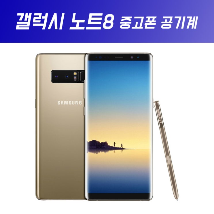  삼성전자 갤럭시노트8 64G 중고폰 정상해지 공기계 3사호환(Apoca패키지), 블루 B급, 노트8 64G