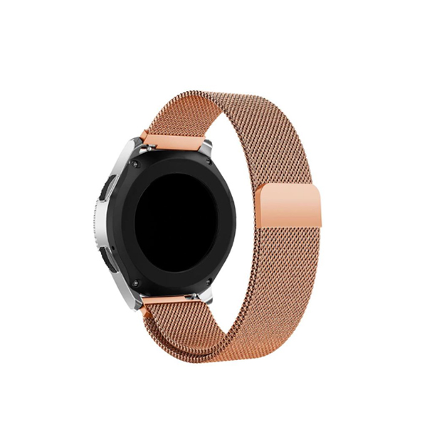 인뮤즈 갤럭시 액티브 1/2/워치3 20mm 메쉬 메탈 밴드 (40/41/42mm 호환 가능), 로즈골드, 1개