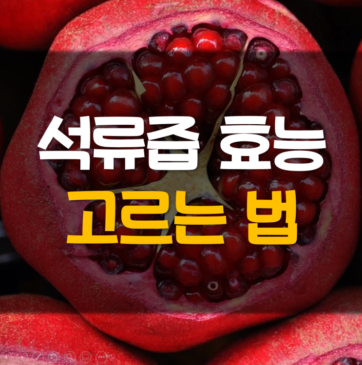  석류즙 효능