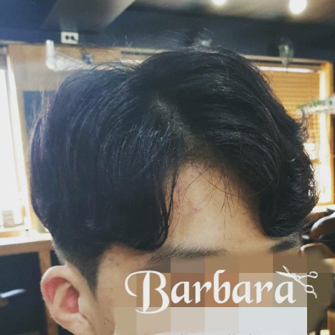  대전 남자 펌 < 바바라헤어 > 가르마파마
