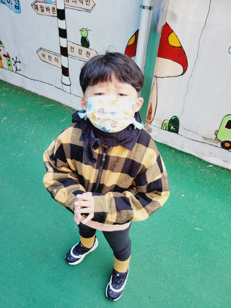  6살형아의 가을나기남자는역시 파마