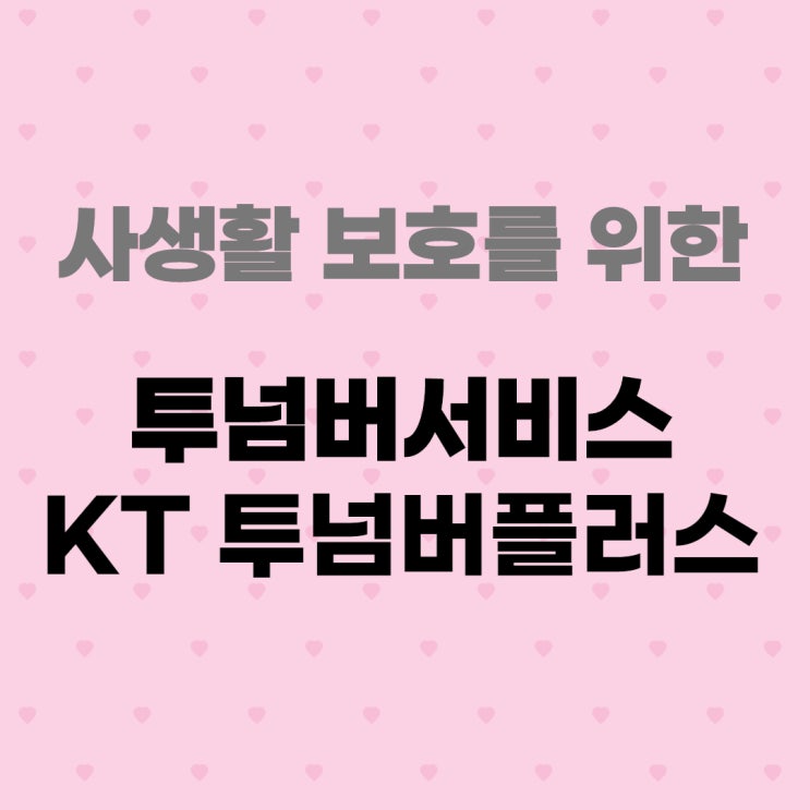  KT 투넘버플러스 투넘버서비스, 월 3300원으로 핸드폰 번호 두개 사용하세요!