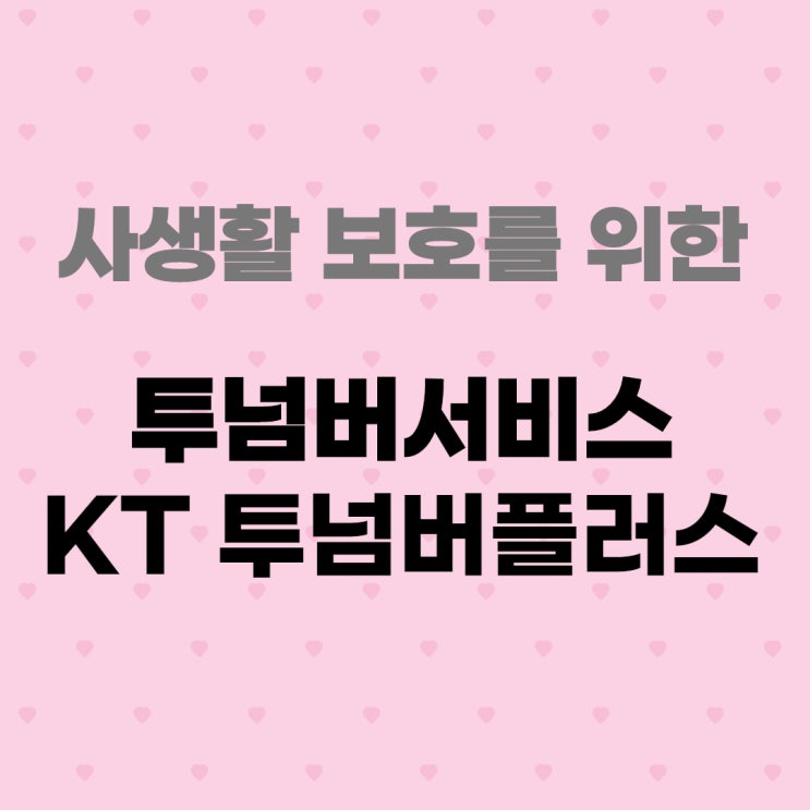 KT 투넘버플러스 투넘버서비스, 월 3300원으로 핸드폰 번호 두개 사용하세요!