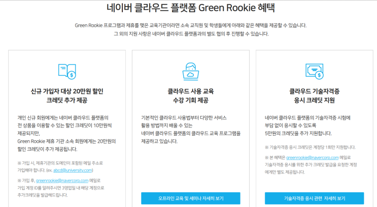  네이버 그린루키 (Green Rookie) 프로그램