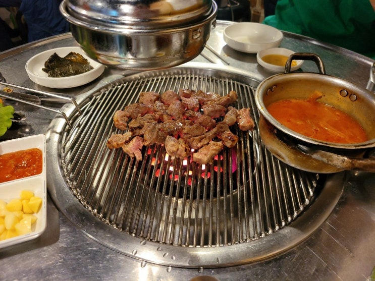  독산동 맛집 돼지네연탄구이에서 가브리살 먹고온 후기