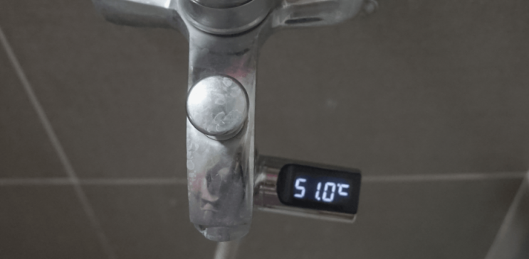 이산지 LED샤워기온도계BDLS01, 최적의 샤워온도 찾기