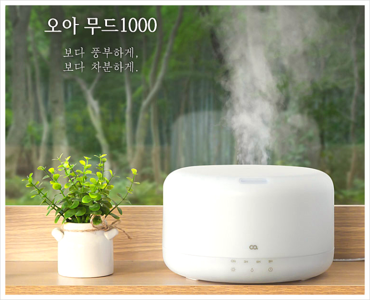  오아 무드 미니 가습기 1000, 건조하고 쌀쌀한 계절 가을철  내피부까지 지켜줄 필수 아이템