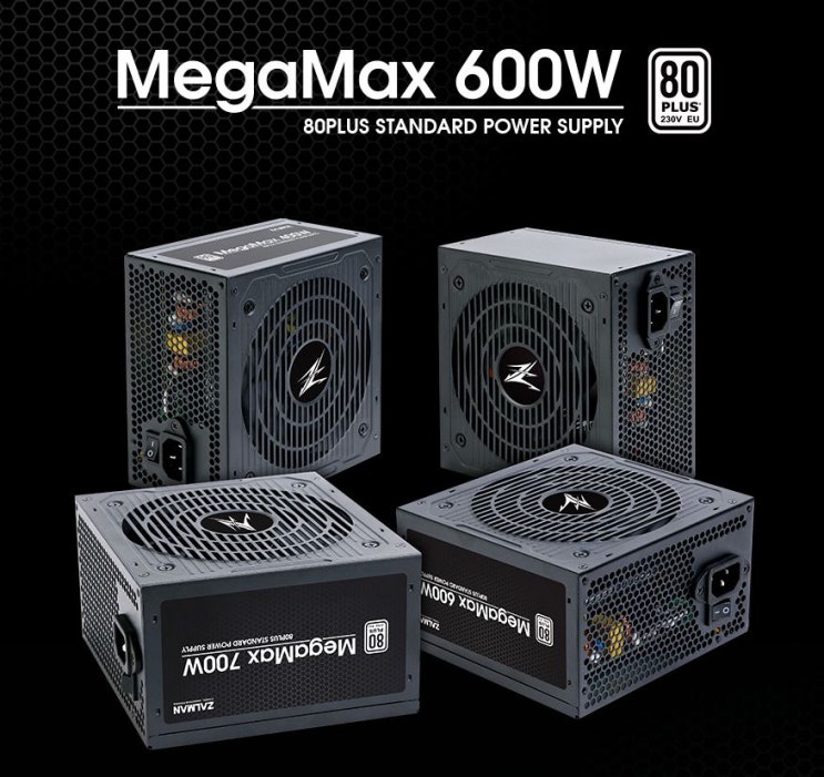  가성비파워 잘만 MegaMax 600W 80PLUS STANDARD 파워 필드테스트