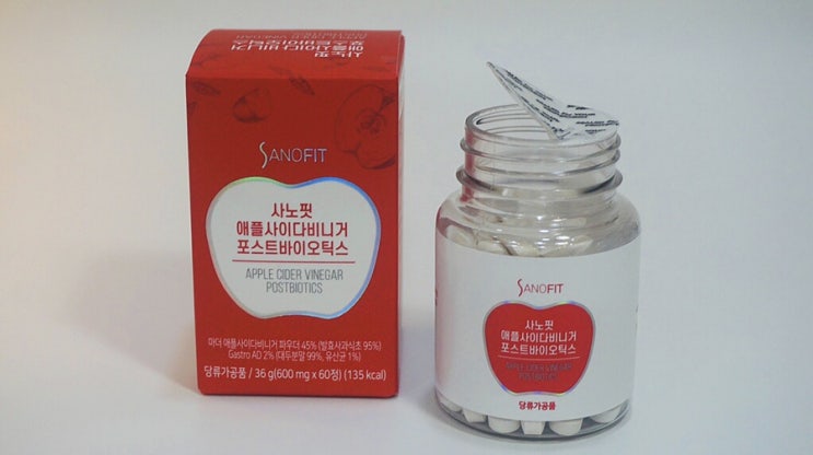 사과초모식초 함유 사노핏 애플사이다비니거 포스트바이오틱스