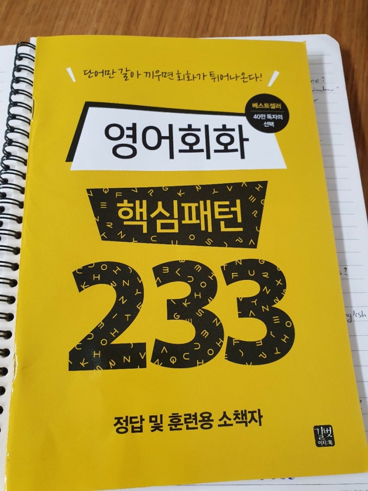  이것만 하면 영어가 는다고? 영어회화 핵심패턴 233 공부하기