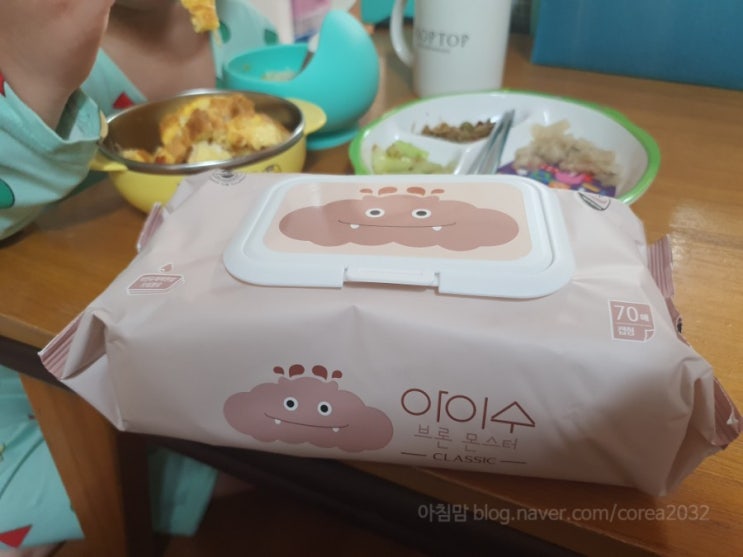  육아필수품 물티슈 "아이수 물티슈" 도톰한 원단, 엠보싱이 좋아요~