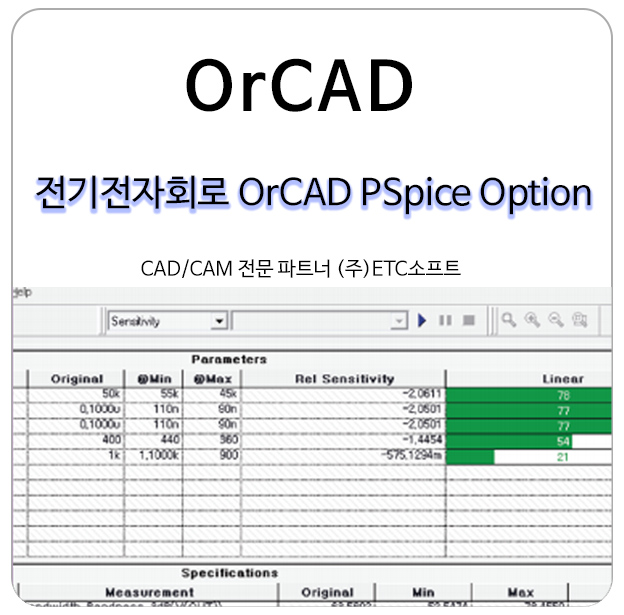  OrCAD PSpice Option 오아캐드 전기 전자회로