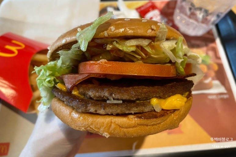 맥도날드 베이컨토마토디럭스 세트 (베토디) 가격, 칼로리, 영양정보 : 네이버 블로그