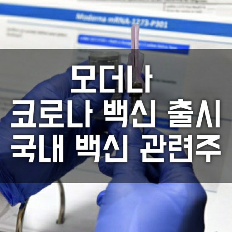 1등 코로나 백신은 미국 모더나? 화이자?( 모더나 화이자 주가. 국내 백신 관련 주. 파미셀 .전세계 출시)